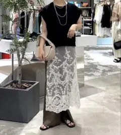 LEPSIM 大判レーススカーフ