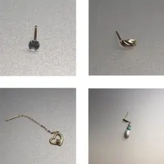 ピアス 片方 ゴールド パール ゴールド