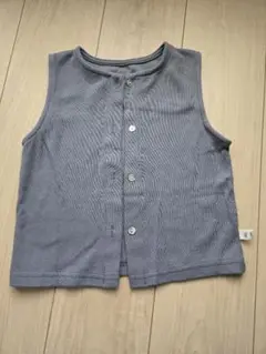 【匿名配送】グレー ベスト 100cm