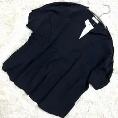 アースミュージック＆エコロジー ブラックTシャツ 半袖 夏 Fサイズ 着回し