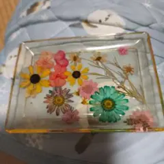 押し花トレイ 小物入れ。