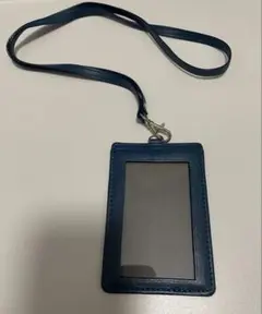 BUSINESS LEATHER FACTORY IDカードホルダー　☆ブルー☆