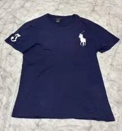 Polo by Ralph Lauren ビックポニー　Tシャツ　ネイビー　白