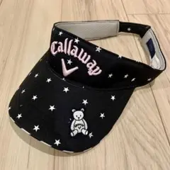美品 Callaway 星柄 クマ バイザー