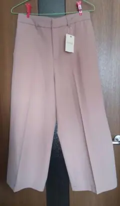 新品＊ハッシュアッシュ＊センタープレスワイドパンツ＊バギー＊スラックス＊オフィス