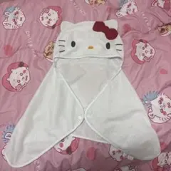 ハローキティ フード付きタオル