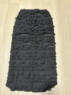 ローリーズフリルブラック タイトスカート