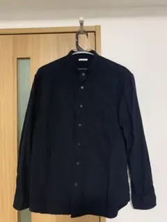 美品(S)GU/長袖シャツ/コットン100%/綿/ノーカラー/3点セット