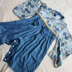【値下げ】丸和柄ベビー袴ロンパース【80サイズ】