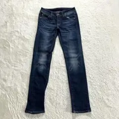 【クロッシー】61-89 紺 スキニーパンツ デニム生地 カジュアル 春秋