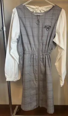 ALGYグレンチェックワンピース未使用品