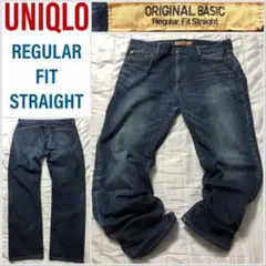 [048068-7301]UNIQLO JEANS レギュラーフィットストレート