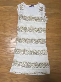【新品未使用】NUDE HOTEL☆レース×スパンコールボーダータンク WH