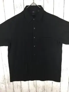 H&H MEN　半袖シャツ USA古着＊ブラック　Mサイズ　 M-6-15