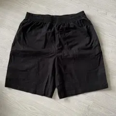 無印良品 黒 メンズ ハーフパンツ