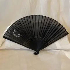 【即日発送】金魚模様 扇子 黒