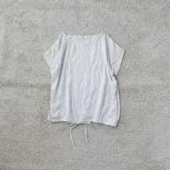 Tシャツ 半袖カットソー ブラウス トップス ストレッチ リボン カジュアル