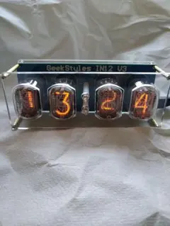 ニキシー管時計　IN12 4球　24時間表示 ニキシー管時計 IN12 4球 24時間表示
