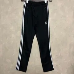古着 adidas アディダス トラックパンツ ブラック ホワイト 黒 白 S