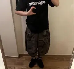 迷彩カーゴ ハーフパンツ ショートパンツ グランジ