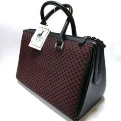 印傳屋 キナート ボストンバッグ 南京錠クロシェット付き 黄×黒 レザー 印傳屋 キナート ボストンバッグ 南京錠クロシェット付き 黄×黒
