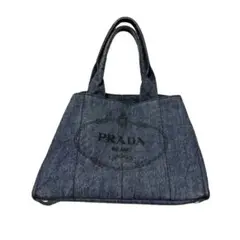 PRADA プラダ カナパ トートバッグ デニム AVIO