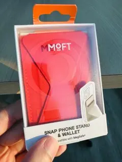 新品未使用 MOFT Snap スタンド＆ウォレット サンセットレッド