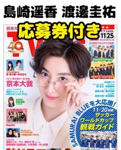 TVLIFE 島崎遥香 渡邊圭祐 切り抜き 応募券付き