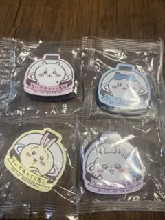 ちいかわ×くら寿司　ちいかわ、ハチワレ、うさぎ、モモンガ　マグネット