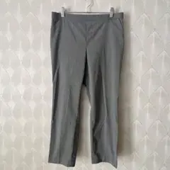 UNIQLOカジュアルパンツ（XL）ウエストゴム　薄手パンツ　グレー　a2213