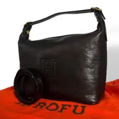 ヒロフ ショルダーバッグ ハンドバッグ 2way 黒 268