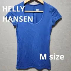 Helly Hansen 青 Uネック Tシャツ Mサイズ