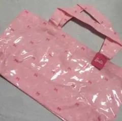 新品タグ付☆バービー☆Birbie☆トートバック☆ピンク☆ロゴ入り☆手提げバッグ