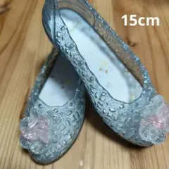シナモロール 花飾り 透明サンダル
