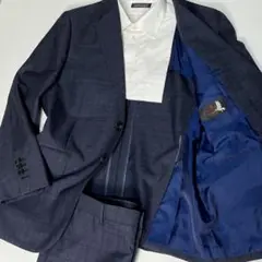【極美品】スーツ　セットアップ　ネイビー　　SCABAL　チェック