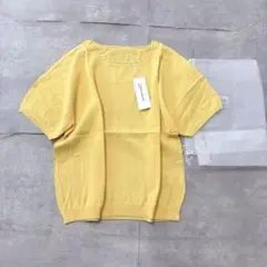 ●新品タグ付き✨大きいサイズ【ベルメゾン】コットン100% ニット 半袖