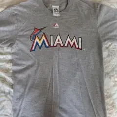 イチロー 51 Tシャツ マイアミマーリンズ Majestic