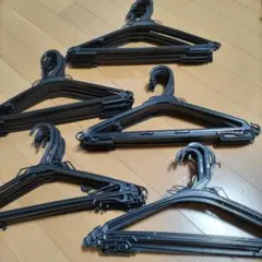 クリーニング黒ハンガー まとめ売り 50本