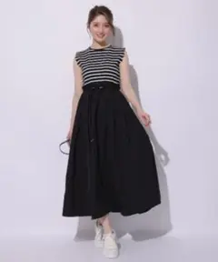 アプワイザー　撥水加工　ドロストドッキングワンピース