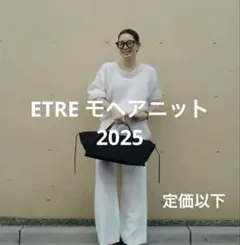 2025新商品etre tokyoスーパーキッドモヘヤニットプルオーバー