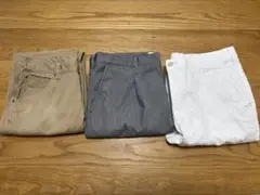 メンズ七分丈ズボン3点セット