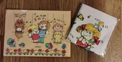 水森亜土ちゃん　ウォッシュタオル&クリアファイル　2点セット