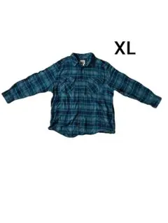 Wild Stream XL ネルシャツ 青系チェック柄