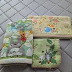 トトロ 花柄タオル 3枚セット