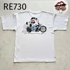 美品✨RE730 バックプリントTシャツ ナミオくん 唇刺繍 XL ゆるたぼ