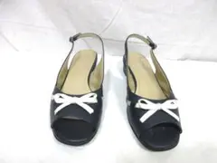 MIHAMA ミハマ　リボン　レザー　サンダル