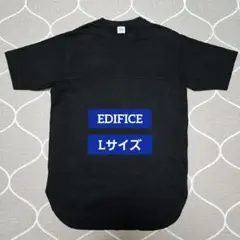 【美品】 EDIFICE クルーネック Tシャツ ブラック