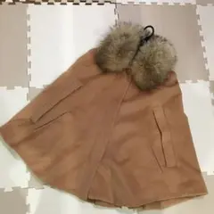 anana ポンチョ キャメル