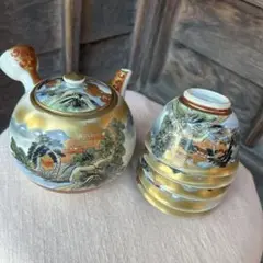て*う様 九谷焼　飾盃　岳陽作（二代目） て*う様 九谷焼 飾盃 岳陽作（二代目）