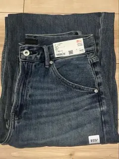 UNIQLO 67Blue バギーカーブジーンズ　丈短め　26（66cm）
